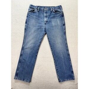 Wrangler Loose Bootcut Mens 36x30 Blue Jeans Grunge Y2k Cowboy